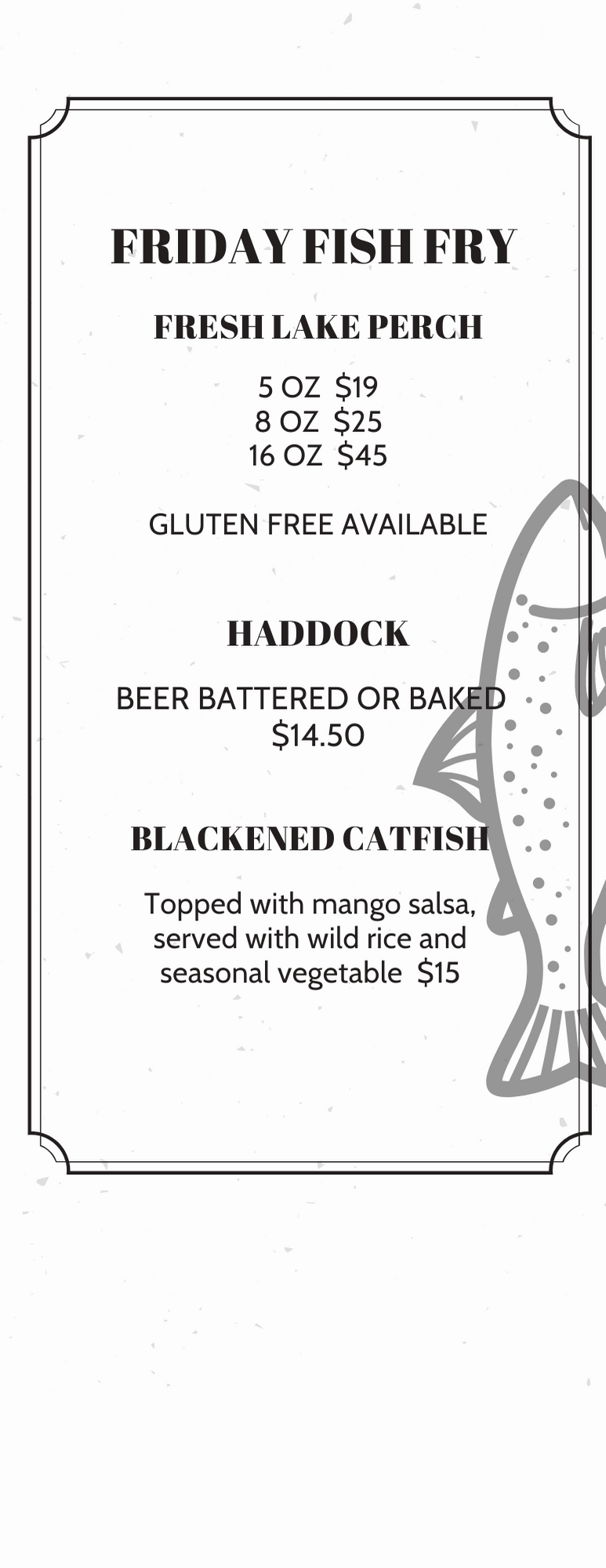 Friday Fish Fry (4.25 × 11 in)